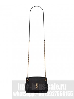 Saint Laurent Mini Nolita In Lambskin 672738 Black