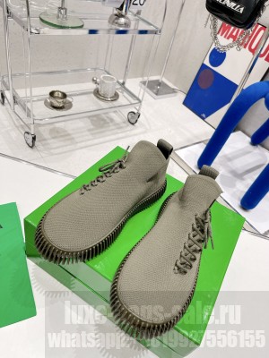 Bottega Veneta Unisex Ripple Tech Knit Lace-up Sneakers 2022 Collection 01