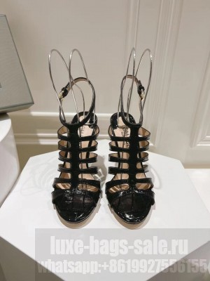 TOM STAMPED CROCODILE LEATHER CARINE SANDAL 08