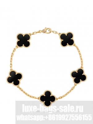 Van Cleef & Arpels Vintage Alhambra Bracelet Black