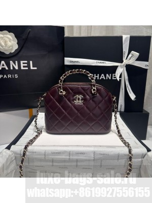 CHANEL SMALL SHOPPING BAG AS5130 Burgundy