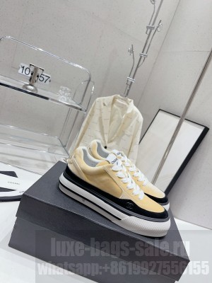 Chanel Velvet & Suede Platform Low-top Sneakers G45208 2023 03