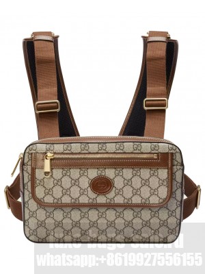 Gucci Small Backpack With Interlocking G 700515 Coffee