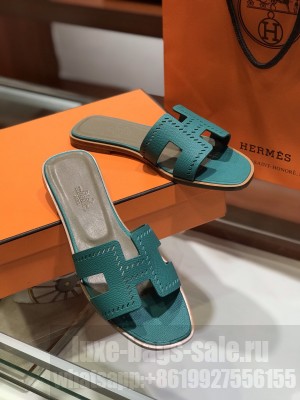 Hermes Oran Flat slippers in epsom leather 07 2021 Collection