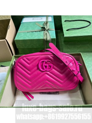 Gucci GG MARMONT MATELASSE SHOULDER BAG 447632 plum