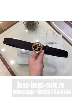 Balenciaga Width 3.0cm CIRCLED BB LARGE BELT  GOLD