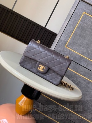 Chanel CLASSIC Original Leather 11.12 HANDBAG 1116 dark brown