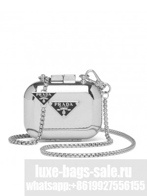Prada Metal vanity case for AirPods Pro Silver