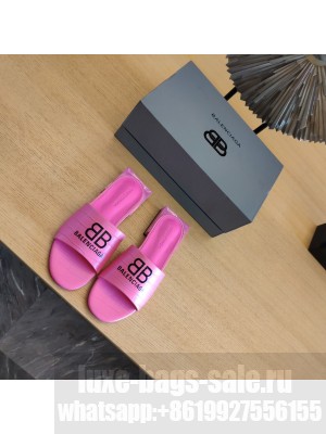 BALENCIAGA SQUARED HEEL 2.5CM BOX SANDALS BB LOGO CROCO PATTERN PINK 2022