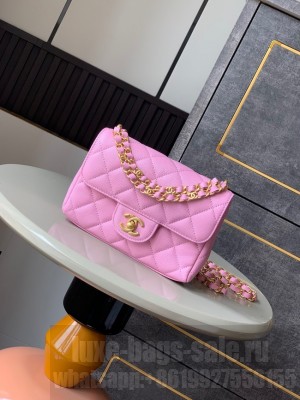 Chanel Grained Calfskin Shoulder Bag AS5329 pink