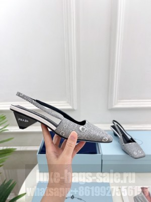 Prada Lizard Calfskin Slingbacks Sandals 09