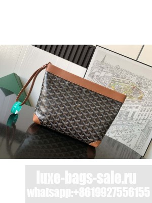 Goyard Conti pouch Black & Tan