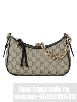 Gucci GG Emblem Small Shoulder Bag 847447 Black
