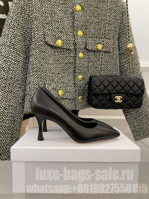 Dior7CM Supple Calfskin Attract Pumps Black 2022 Collection