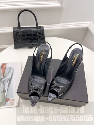 Saint Laurent 10cm Patent Leather Sandals 2022 Collection 01