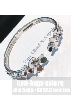 Van Cleef & Arpels Frivole Flowers Bracelet Silver