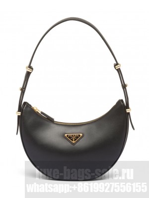 Prada Leather Shoulder Bag 1BC194 Black