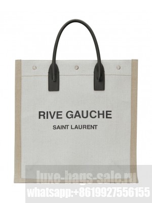 Saint Laurent Rive Gauche N/S Shopping Bag 631682 Cream