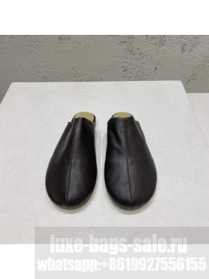 BOTTEGA VENETA Lambskin Flat Mules Coffee 2022 Collection