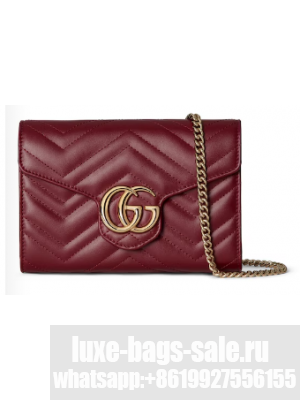 Gucci GG MARMONT SUPER MINI BAG 474575 red