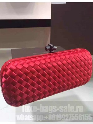 Bottega Veneta stretch knot clutch 8651# Red