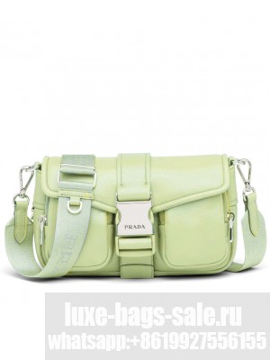 Prada Pocket Nappa Leather Bag 1BD295 Green