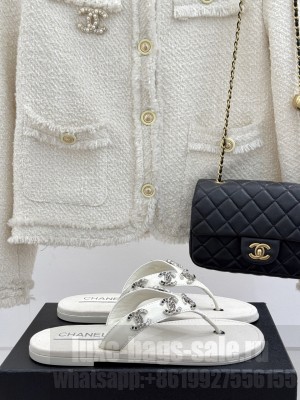 Chanel Flat Slide Thong Sandals 2025 10