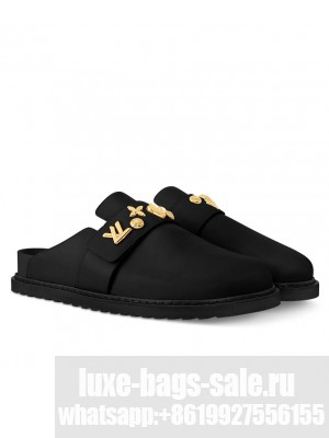 Louis Vuitton Unisex LV Cosy Flat Comfort Clog 1ADACR Black