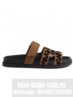 Hermes Unisex Chypre Sandal Coffee