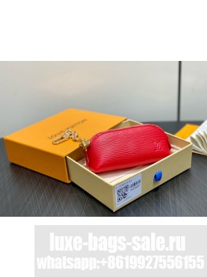 Louis Vuitton NEW Cosmetic Lipstick Pouch M25694 red