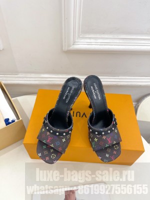 Louis Vuitton 1AGWU9 LV x TM 6AM Monogram Black 9.5cm Mule 2025