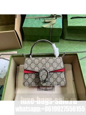 GUCCI DIONYSUS MINI TOP HANDLE BAG 752029 red
