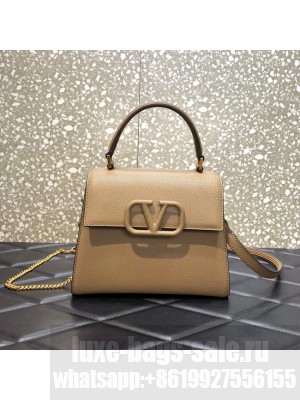 VALENTINO VSLING small Grain calf leather Shoulder bag WB0F53 apricot
