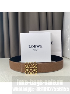 Loewe Reversible Width 38mm Leather Belt With Anagram Buckle 033
