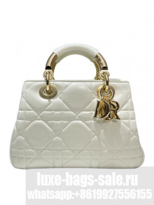 Christian Dior Small Lady 95.22 Bag Cream