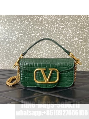 VALENTINO GARAVANI Loco Calf leather bag WA0K53 green