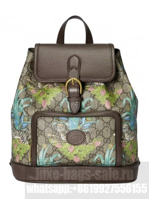 Gucci Tiger GG Backpack 674147 Green