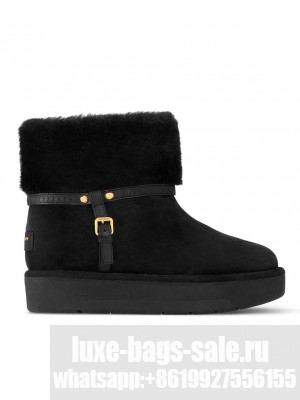 Louis Vuitton Women's Aspen Platform Ankle Boot 1AC78O Black