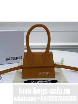 Jacquemus Grained Leather Le Chiquito Micro Bag Brown