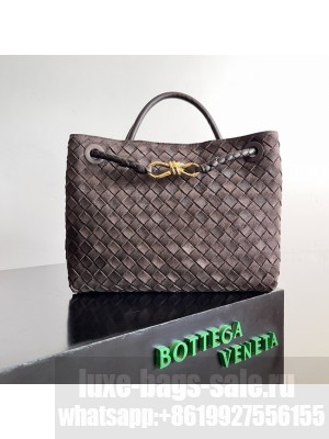Bottega Veneta Medium Andiamo Suede 766016 Fondant