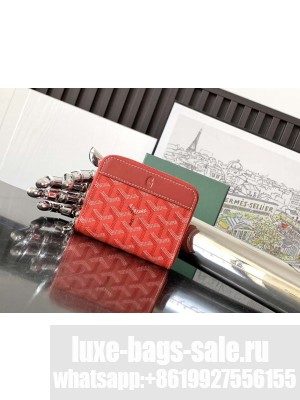 Goyard Matignon Mini Wallet Red
