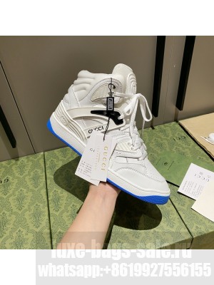 Gucci Unisex Basket High-Top Sneakers 01 2021 Collection