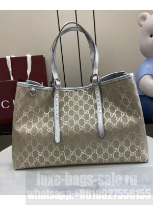 Gucci GG Emblem Large Tote Bag 815213