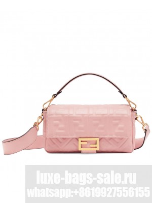 Fendi Baguette Leather Bag 8BR600 Pink