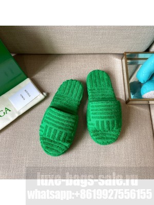 Bottega Veneta Unisex RESORT SPONGE Sponge slippers Grass 2021 Collection