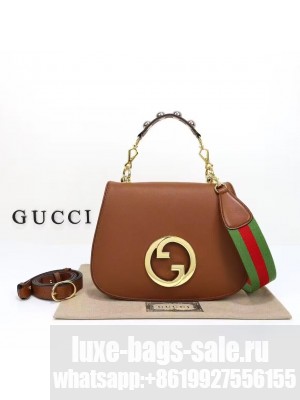 Gucci Blondie Top Handle Bag 699277 Brown