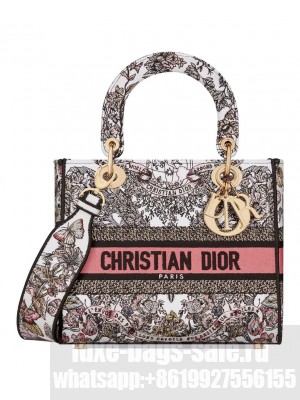 Christian Dior Medium Lady D-Lite Bag Pink