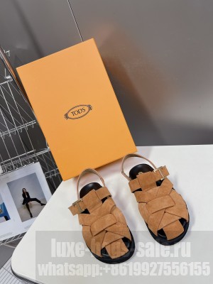 Tod's T Timeless Sandals Brown