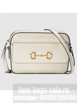 Gucci Horsebit 1955 small shoulder bag 645454 White