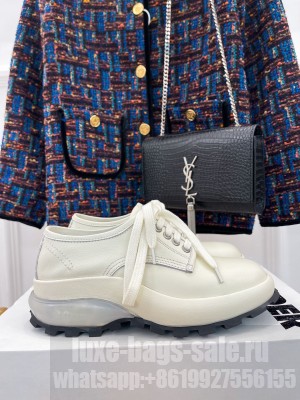 Jil sander Unisex 5cm Low-top leather Lace up boots White